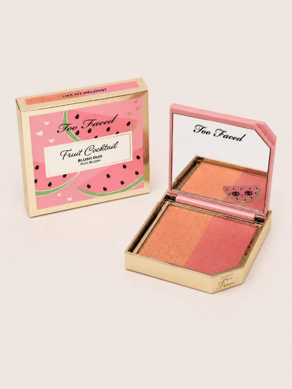 Too Faced Fruit Cocktail Blush Duo – Like My Melons? 🍉 NIB